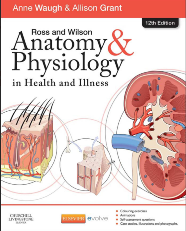 Anatomy & Ross and Wilson  in Health and Illness 12th Edition